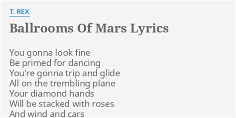 t rex ballrooms of mars lyrics